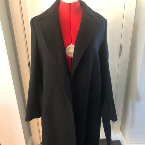 Zara Black Long Coat - Picture 7 of 11